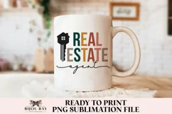 Real Estate Agent PNG | Boho Print PNG for Sublimation Product Image 3