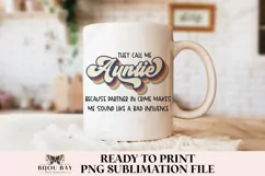 Funny Auntie PNG - Because Partner In Crime Sounds Bad Product Image 3