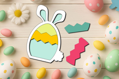 Easter Puzzle Kid Child Game Laser Holiday SVG Bunny Rabbit Product Image 3
