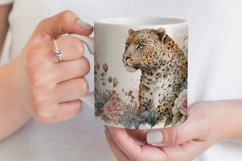 Leopard Mug Sublimation | Watercolor Mug Wrap 11 &amp; 15 oz Product Image 3