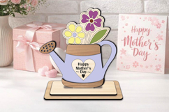 SVG Flowers Mother's Day Kid Coloring Gift Laser Ornament Product Image 3