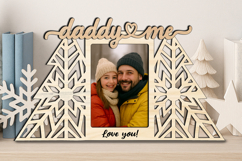 SVG Christmas Tree Daddy Me Photo Frame Gift Winter Present Product Image 3