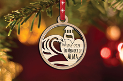 Laser SVG Memroial Ornament Sea Ocean Maritime Christmas Product Image 3