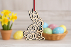 SVG Laser Easter Bunny Ornament Present Rabbit Gift Decor Product Image 3