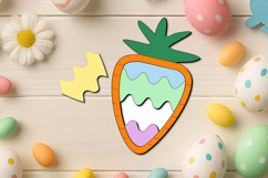 SVG Laser Carrot Easter Puzzle Kid Game Child Holiday Gift Product Image 3