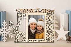 Christmas SVG Nana and Me Deer Photo Frame Laser Gift Home Product Image 3