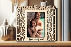 You Me SVG Abstract Design Frame Photo Love Romantic Gift Product Image 3