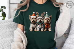 Yorkie Christmas|Yorkshire Terrier Holiday|Christmas Dog PNG Product Image 5