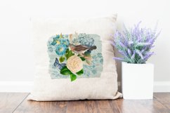 Vintage Floral Sublimation | Flowers and Bird Sublimation Product Image 4