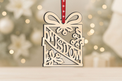 Wisdom SVG Christmas Ornament Gift Laser Luck Decor Holiday Product Image 2