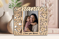Cherry Blossom SVG Nana Girl Frame Photo Design Gift Laser Product Image 3