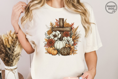 Christian Fall Cross Pumpkin|Leopard Autumn Rustic Boho Product Image 3