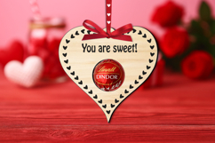 Love Bonbon Sweet Candy Holder SVG Laser Present Heart Gift Product Image 3