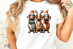 Dachshund Christmas|Wiener Dog Santa Hat|Sausage Dog Xmas Product Image 3