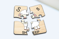 Sheep Kid Puzzle Baby Game Child Play Laser SVG Letter S Product Image 3