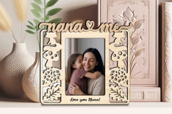 Fall Autumn Nana and Me Photo Frame SVG Laser Digital Gift Product Image 3