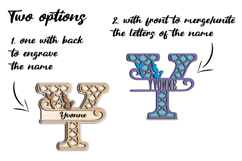 Sea Decor SVG Letter Y Ocean Alphabet Laser Mermaid Maritime Product Image 3