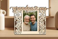 Grandpa and Me SVG Frame Picture Photo Son Daughter Laser Product Image 3