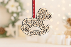 Christmas Pattern SVG Baby Toy Horse Ornament Laser Present Product Image 3