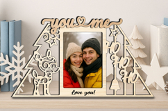 Ho-Ho-Ho Deer Christmas Winter You and Me SVG Love Romantic Product Image 3