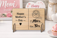 SVG Happy Mother's Day Post Card Gift Laser Present Grandma Product Image 3