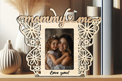 Butterfly SVG Mommy and Me Frame Photo Gift Laser Love Home Product Image 3