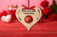 Sweet Friend Candy Holder Laser SVG Love Heart Arrows Gift Product Image 2
