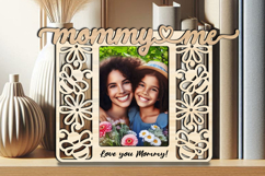 Bee SVG Mommy and Me Kid Frame Photo Summer Picture Laser Product Image 3