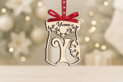 Baby Bodysuit Letter Y Laser SVG Christmas Ornament Newborn Product Image 3