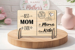 Mother's Day Laser SVG Post Card Gift Present Grandma Decor Product Image 3