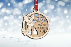 Angel Church Cathedral Laser SVG Memorial Ornament Christmas Product Image 3