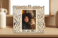 Tropical SVG Mom and Me Photo Frame Laser Gift Home Present Product Image 2