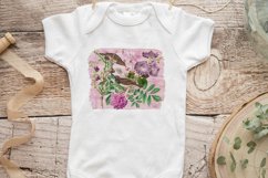 Vintage Floral Sublimation | Flowers and Bird Sublimation Product Image 3