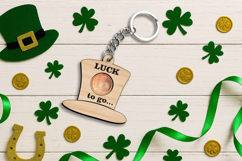 Leprechaun Hat Coin Holder Keychain SVG Patrick Day Laser Product Image 3