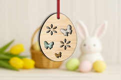 SVG Easter Egg Butterfly Laser Ornament Present Gift Holiday Product Image 3