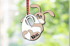 SVG Easter Laser Bunny Letter N Basket Name Tag Gift Present Product Image 3