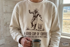 A Good Cup Of Coffee And A Good Dog Can Fix Most Things Product Image 6