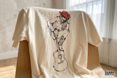 Cowgirl Sitting On Guitar PNG, Western PNG, Trendy PNG, Product Image 5