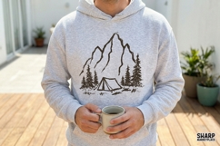 Mountain Camp PNG Designs, Summer PNG, Trendy PNG, Pine Product Image 3