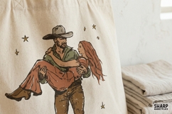 Western Cowboy Couple, Western PNG, Trendy PNG, Shirt PNG, Product Image 2