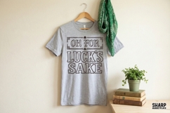 Oh For Luck's Sake PNG, St Patricks Day Digital Download, Product Image 4