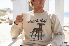 Beach Boy Raised On Waves And Whistles, Summer Png Shirt Product Image 2