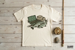 Trout Fishing Gear, Summer PNG, Shirt PNG, Sublimation PNG, Product Image 2