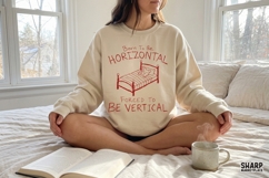 Born To Be Horizontal Forced To Be Vertical Bed Sketch, PNG Product Image 3