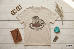Vintage Cowboy Boots And Hat Lasso Illustration With Png Product Image 3