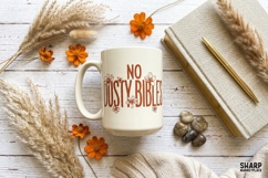 No Dusty Bibles, Floral Christian PNG, Bible Verse Product Image 3