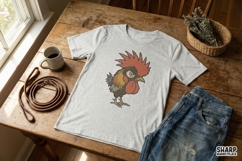Rooster PNG Design, Funny Chicken Shirt Graphic, Farm Product Image 2