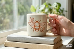 Bee Floral Spring Shirt Sublimation, Trendy Wildflower Product Image 4