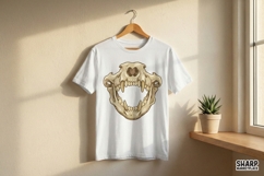 Saber Tooth Skull PNG, Animal Skeleton Art, Prehistoric Product Image 3