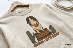 Sometimes I Just Be Barkin' Howling Corgi Dog In Cowboy Hat Product Image 3